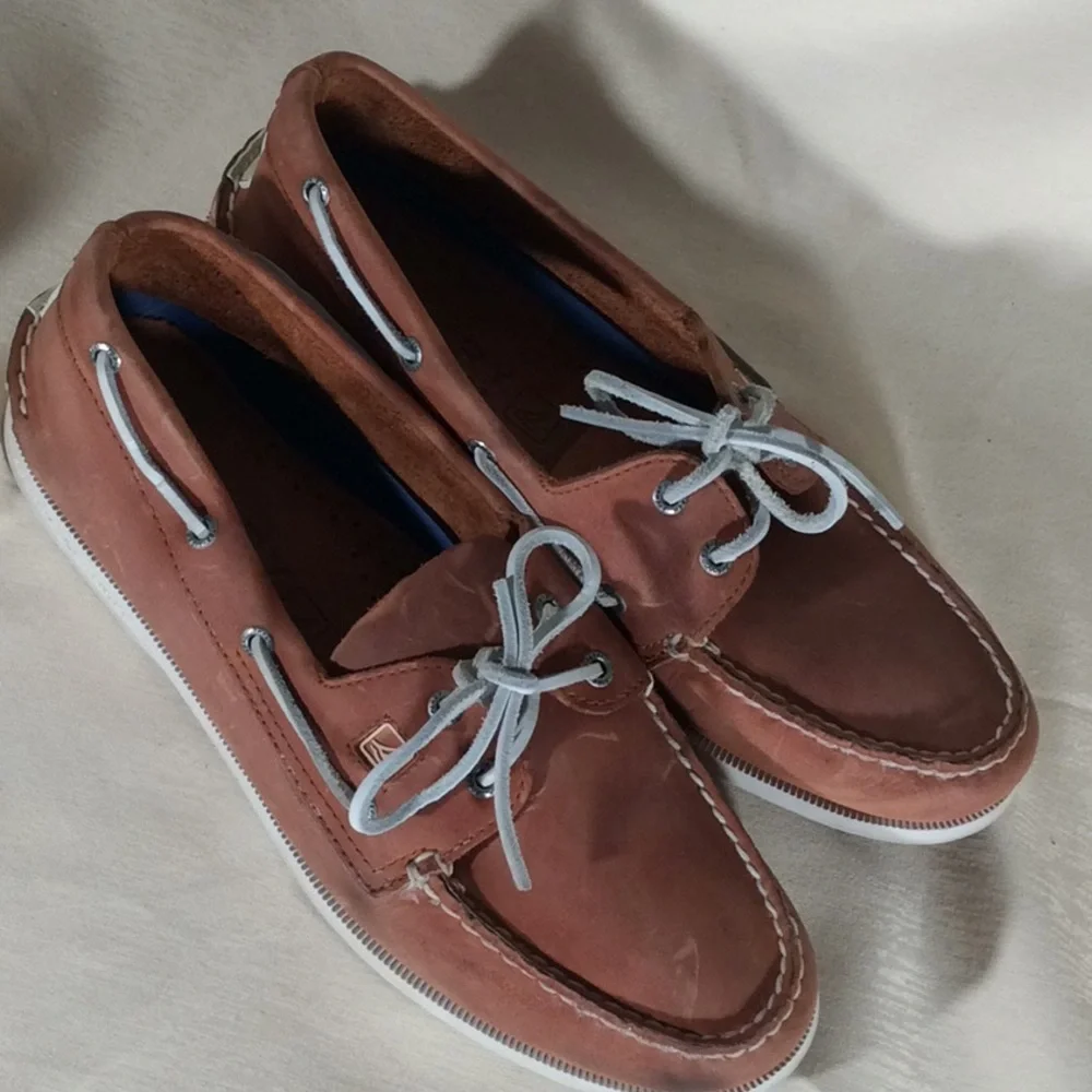 Sperry Top Sider 2 Eye Leather Upper-Size 11M